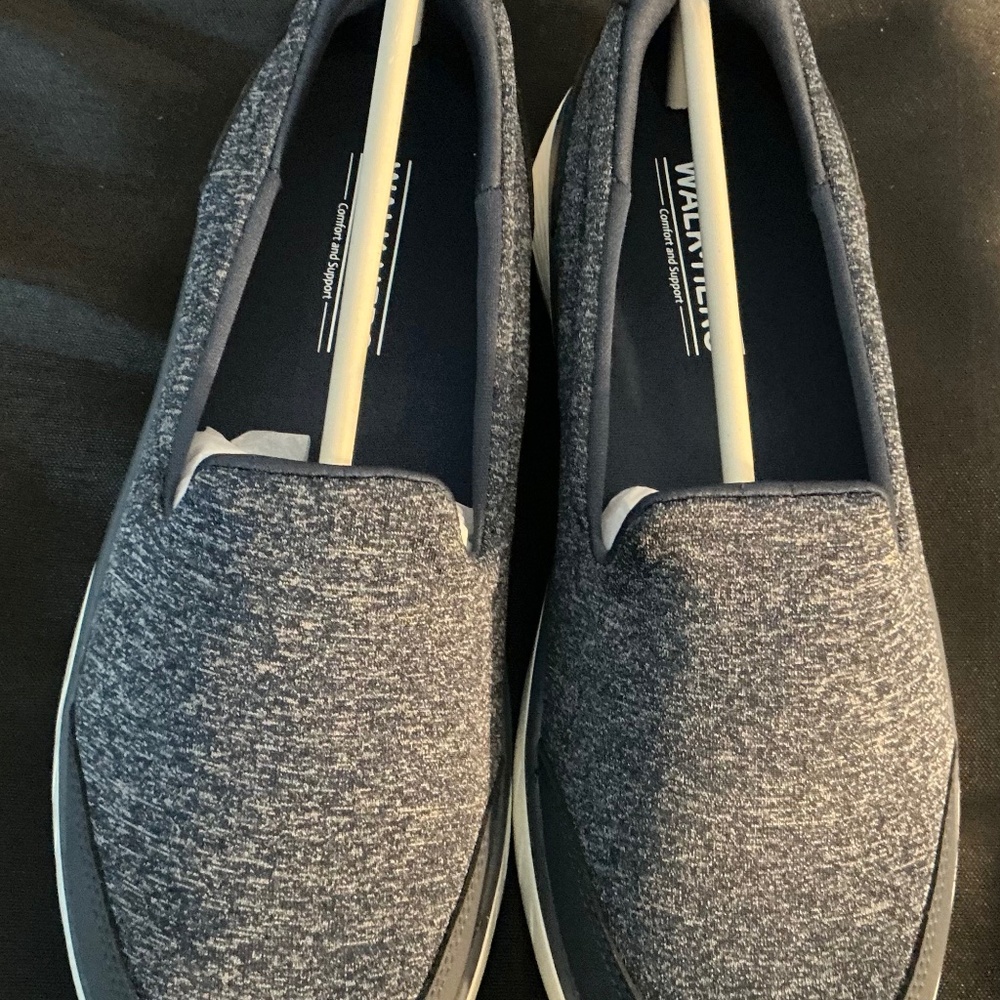 Navy Slip-On Women's Casual Shoes